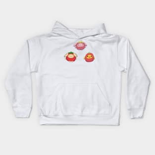 Strawberry plushies Kids Hoodie